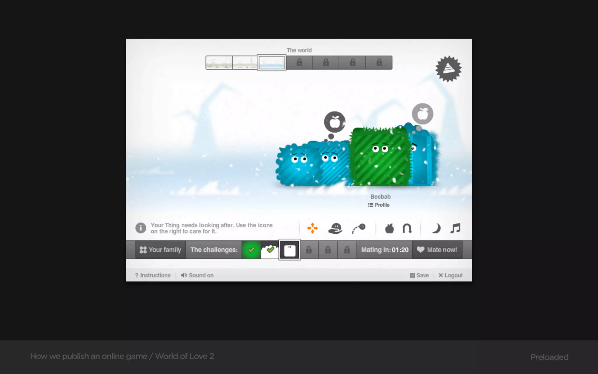 How we publish an online game / World of Love 2   Preloaded
 