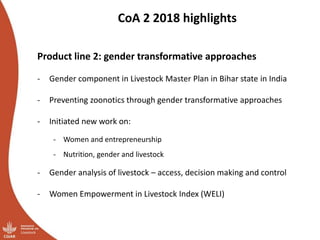 Moving up the livestock ladder: Gender and equity