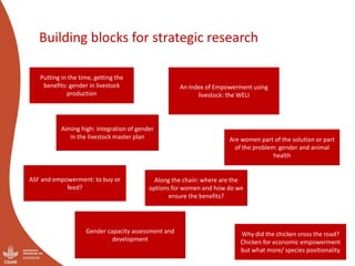 Moving up the livestock ladder: Gender and equity