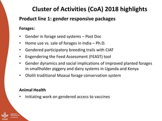 Moving up the livestock ladder: Gender and equity