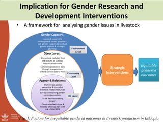 A literature review on gender in livestock  research in Ethiopia