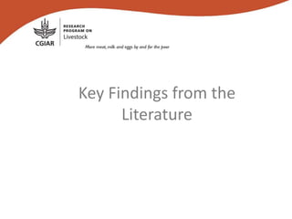 A literature review on gender in livestock  research in Ethiopia