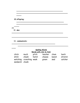Wolf[1].Vocabulary And Spelling | DOC