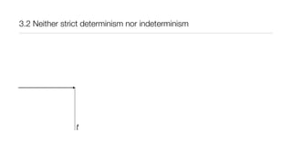 3.2 Neither strict determinism nor indeterminism
t
 