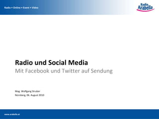 Radio und Social Media Mit Facebook und Twitter auf Sendung ,[object Object],[object Object]
