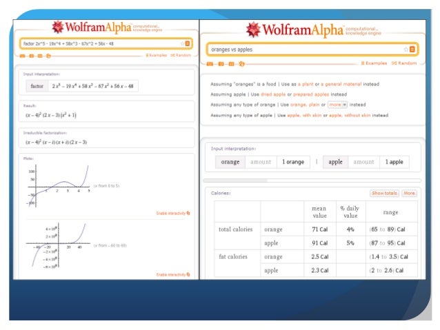 Wolfram|Alpha Examples: Arithmetic – ESAUFF