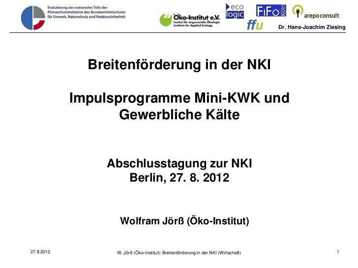 Breitenforderung In Der Nki Impulsprogramme Mini Kwk Und Gewerblich