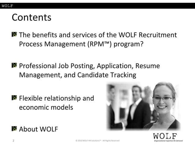 WOLF Recruiting Process Management | PPT