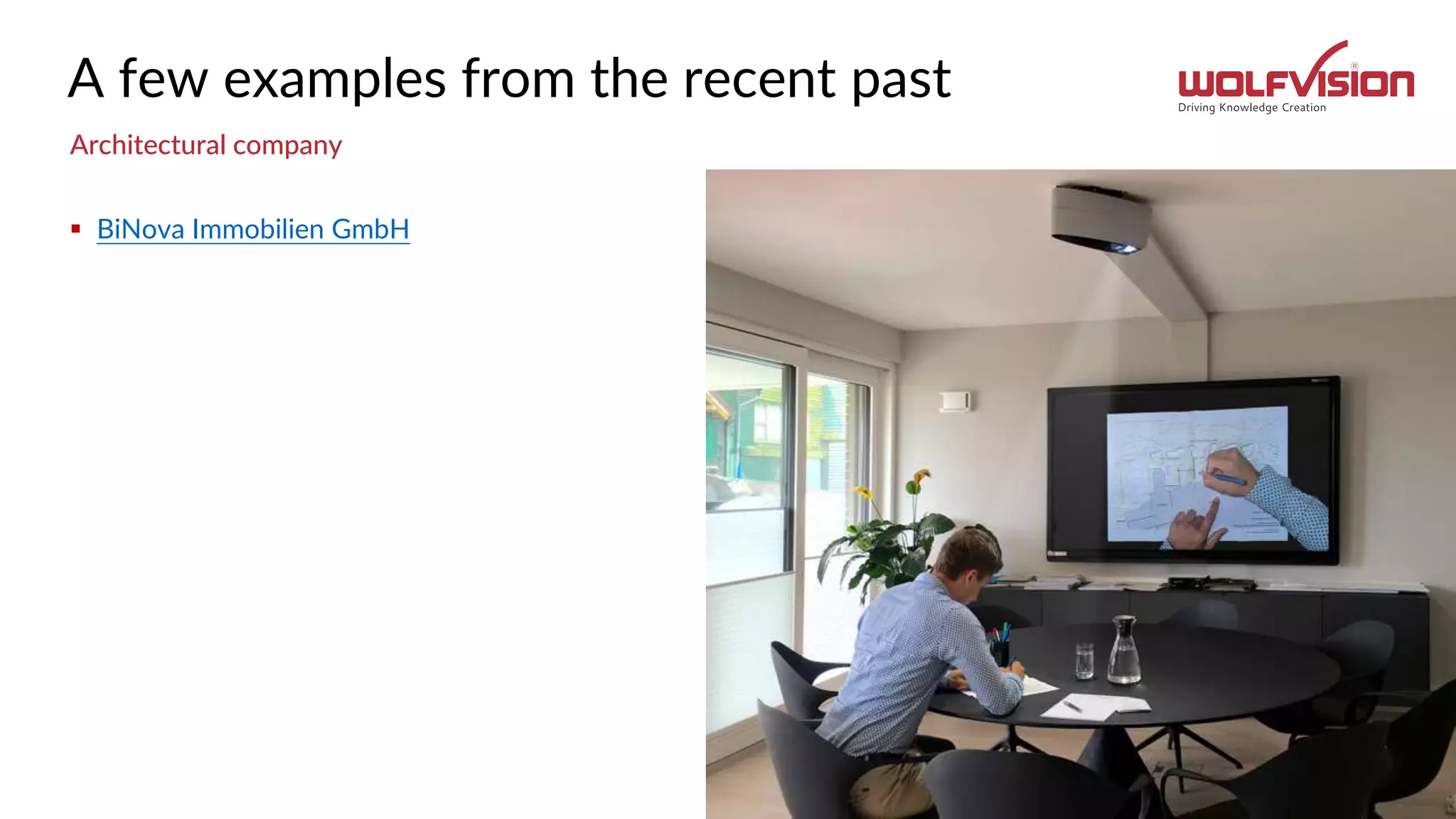 A few examples from the recent past
 BiNova Immobilien GmbH
Architectural company
 