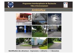 Iden%ﬁca%on des a6racteurs : Impressions « ordinaires » => Ideoscènes  
 