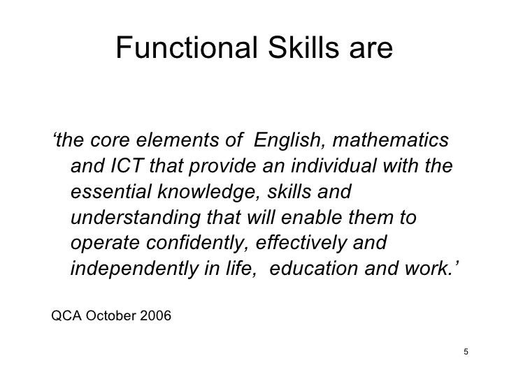 functional skills list