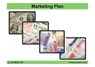 Marketing Plan




                 Changing people’s lives
 
