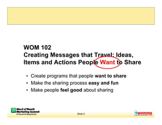 WoM: Viral Psychology 101 - 12 Secrets Of Successful Word-Of-Mouth Programs