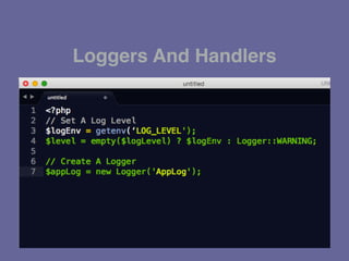 Loggers And Handlers
 