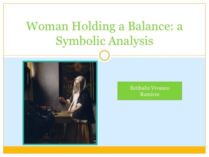 Woman Holding a Balance