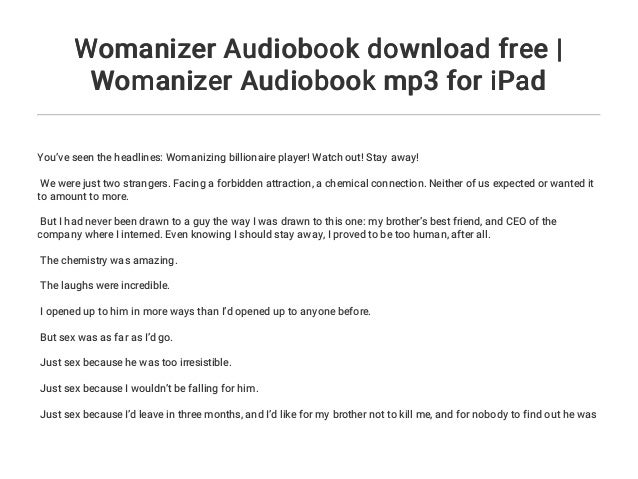 Womanizer Audiobook Download Free Womanizer Audiobook Mp3 For Ipad Womanizer Audiobook Download Free Womanizer Audiobook Mp3 For Ipad