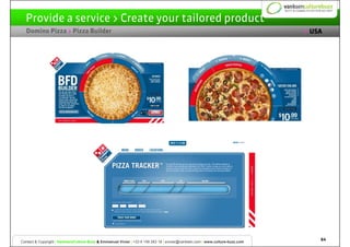 UTILITY a service > Create your tailored product
  Provide
  Domino Pizza > Pizza Builder                                 ...