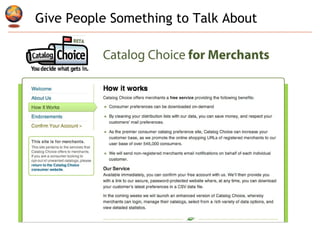 Give People Something to Talk About 