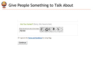 Give People Something to Talk About 