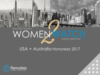 USA + Australia Honorees 2017
 