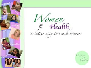 Webinar: January 11, 2012 Women and Health: Reaching Health Decision Makers