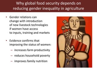 Women and livestock: Why gender matters are big matters