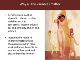 Women and livestock: Why gender matters are big matters