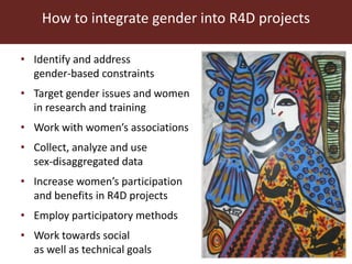 Women and livestock: Why gender matters are big matters