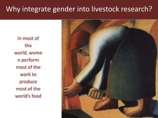 Women and livestock: Why gender matters are big matters