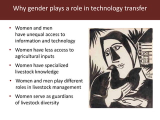 Women and livestock: Why gender matters are big matters