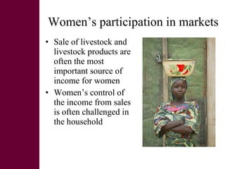 Women and livestock:  a research initiative