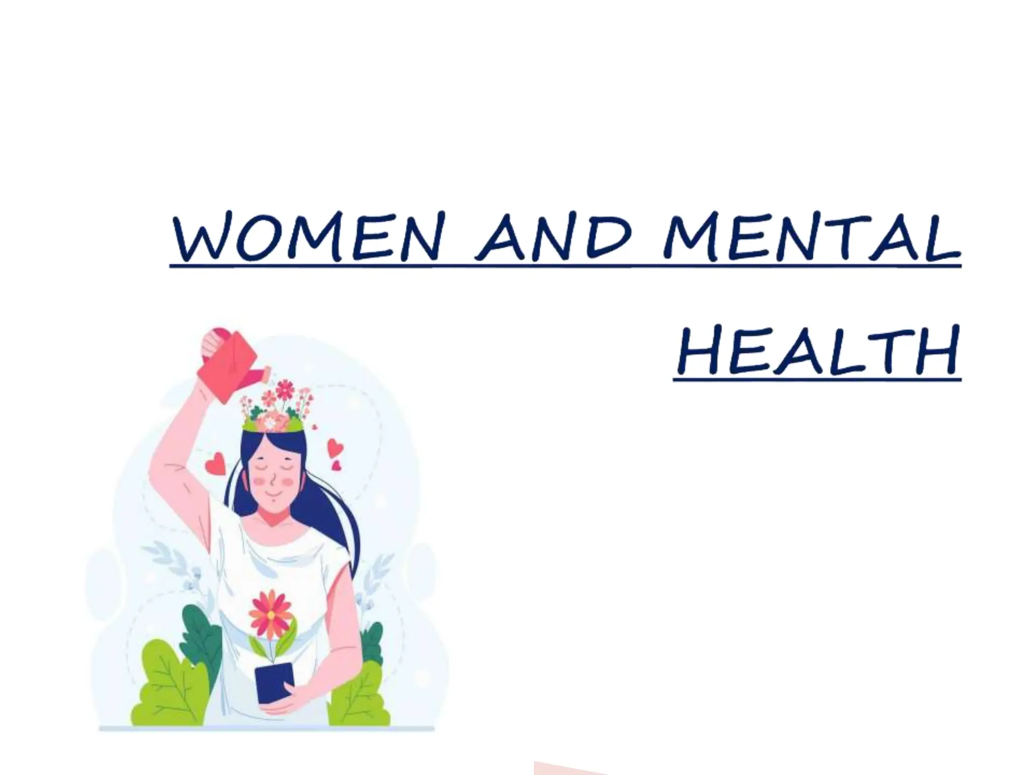WOMEN AND MENTAL HEALTH- Mental health nursing .pptx
