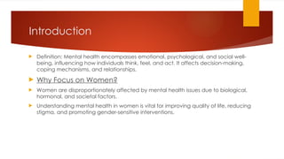 Women and mental health BY JUNAID NAZIR SHAH.pptx