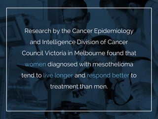 Research by the Cancer Epidemiology
and Intelligence Division of Cancer
Council Victoria in Melbourne found that
women dia...