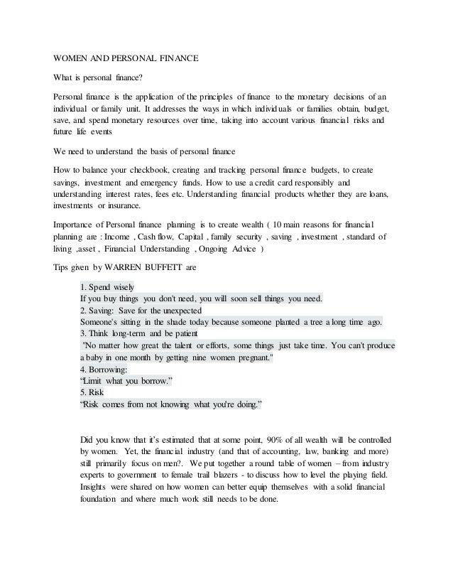 women and personal finance personal financial tracking