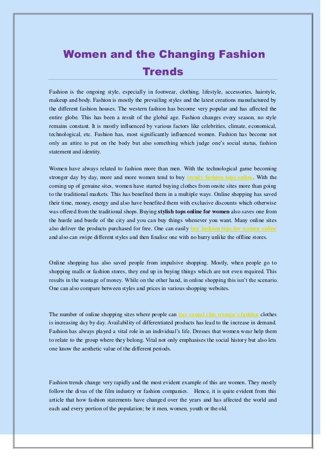 trends online shopping for womens