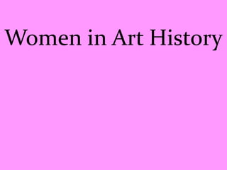 Women in Art History 