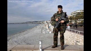 Merylee, 26, a soldier in Nice, FranceEric Gaillard/Reuters
 