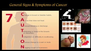 • The Three most Common Cancers in Women In India
• 1. Breast Cancer.
• 2.Cancer of the Cervix
• 3. Ovarian Cancer
 