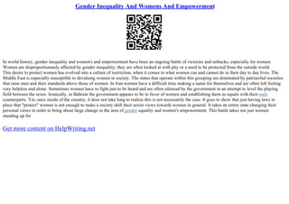 Women Employment In India | PDF
