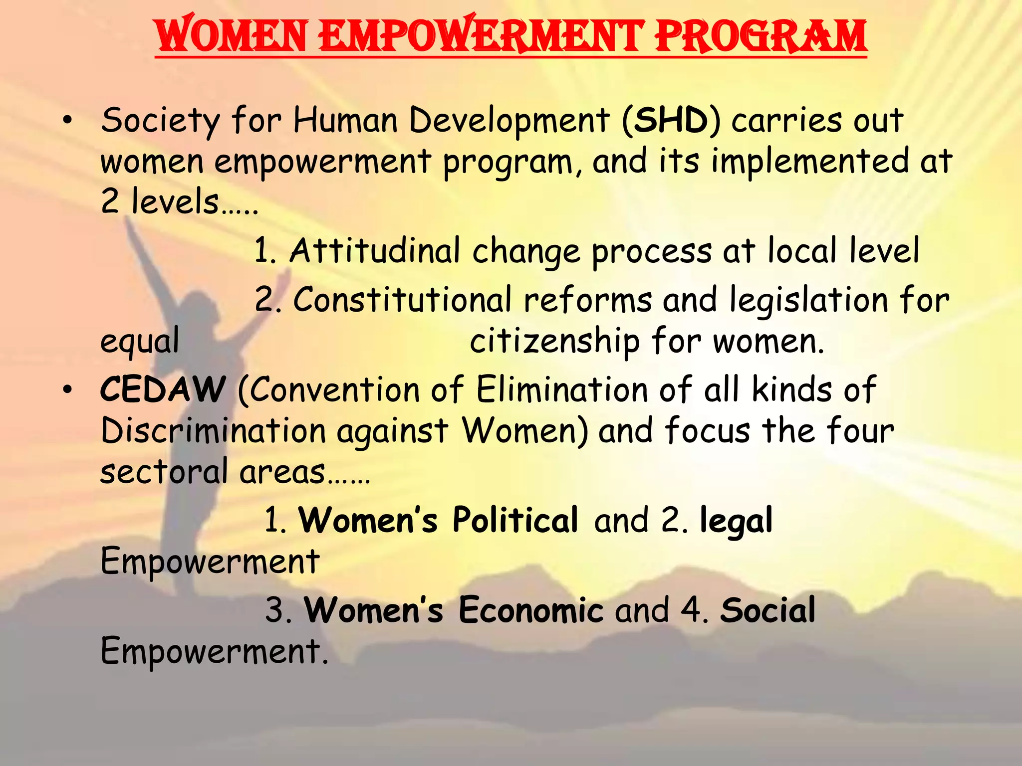 A Presentation on Women Empowerment. | PPTX