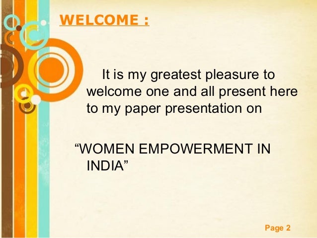 Women empowerment essay useful phrases for presentation