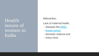 Women empowerment unit-iii- Problems and Challenges in india | PPTX
