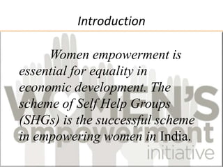 Women empowerment in india | PPTX