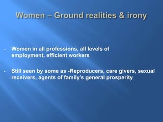 Women empowerment in post independence india | PPTX