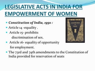  Indian Penal Code, 1860 :
 Section 304(b) -murder of women in connection with
demand of dowry.
 Sections 312 to 318 -m...