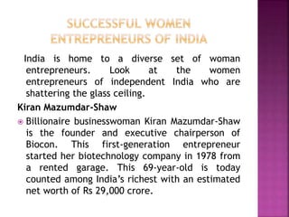 WOMEN ENTREPRENEURS SHAPING THE FUTURE OF INDIA.pptx