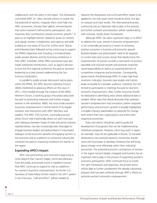 Economic Empowerment and Inclusion of Women in APEC Economies | PDF