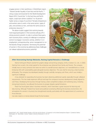 Economic Empowerment and Inclusion of Women in APEC Economies | PDF