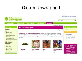 Oxfam Unwrapped
 